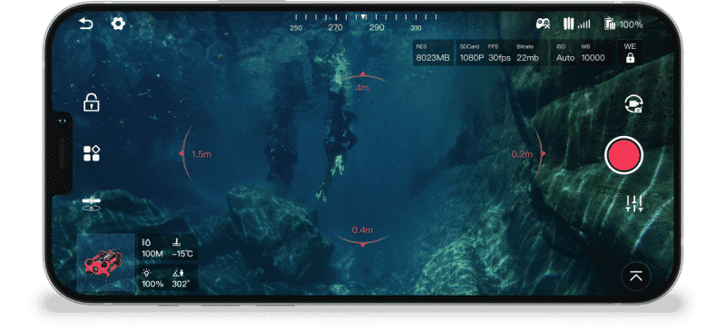Chasing Distance Lock Sonar display