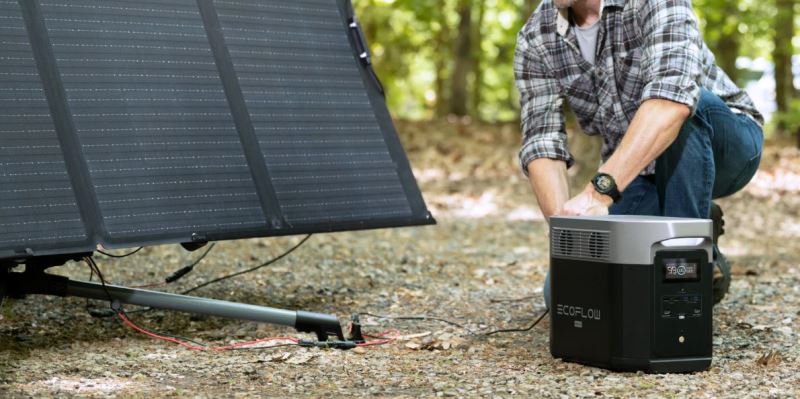 EcoFlow Delta Max power from the sun