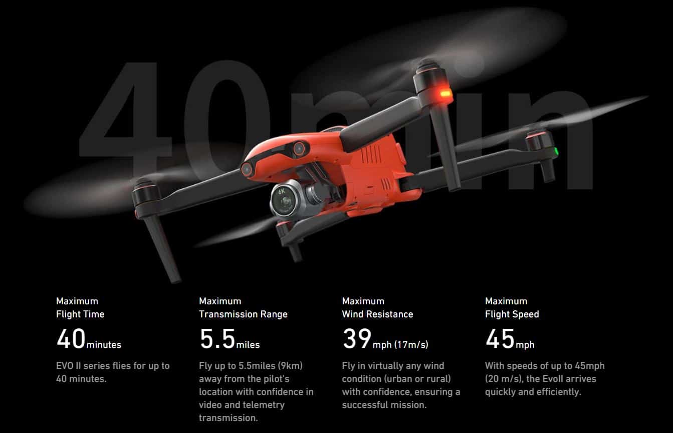 Autel Evo Series flight details