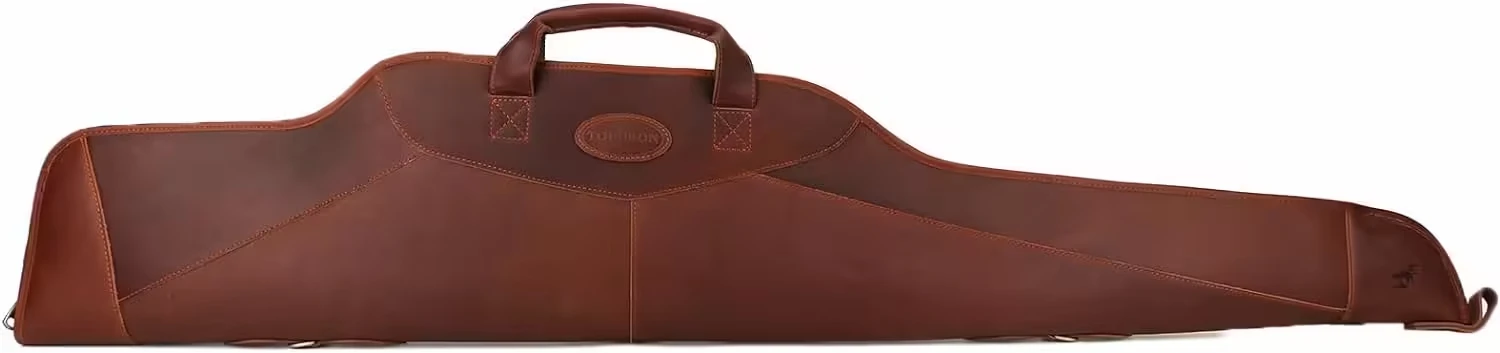 Vintage Leather Scoped Rifle Case 50” Gun Bag - Image 2