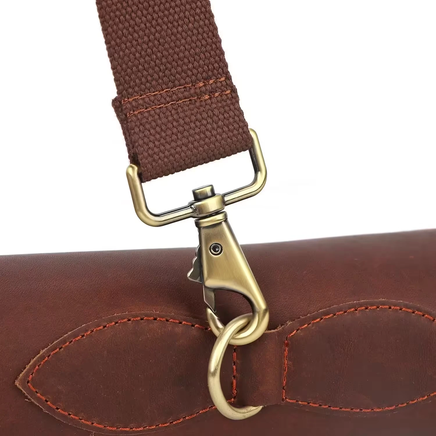 Vintage Leather Scoped Rifle Case 50” Gun Bag - Image 7