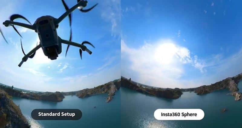 Insta360 Sphere - invisible drone