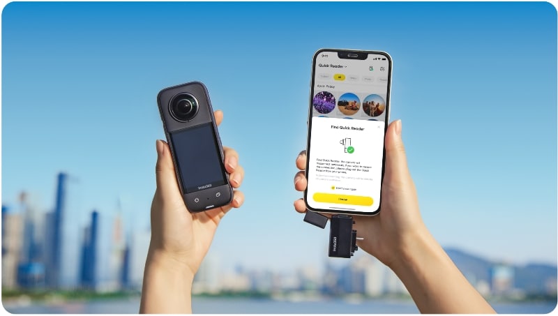 Insta360 X3 Quick Reader Convenient
